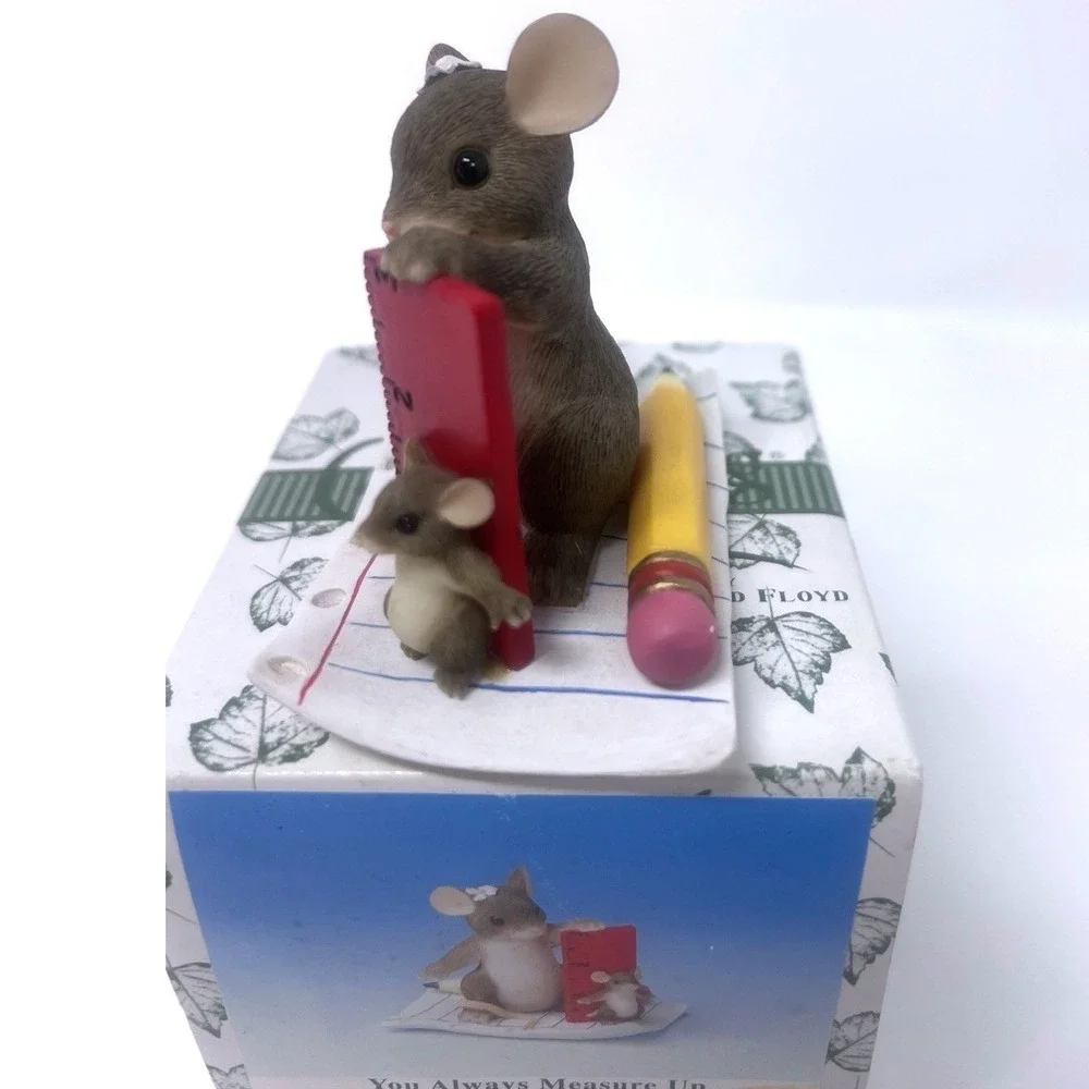 Charming Tails You Always Measure Up 89/127 Fitz Floyd Dean Griff Mouse Box